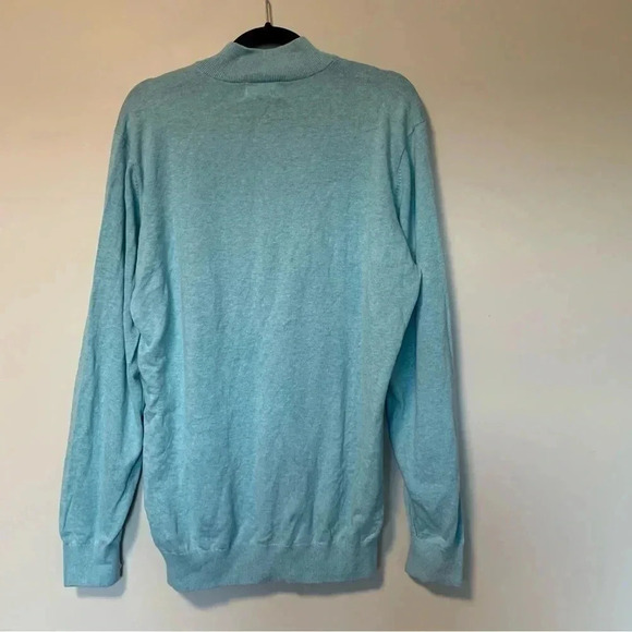 NWT Southern Tide  blue quarter zip cotton sweater - Picture 8 of 8